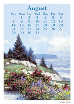 August 2016 Calendar