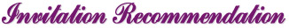 Invitation&nbsp;Recommendation